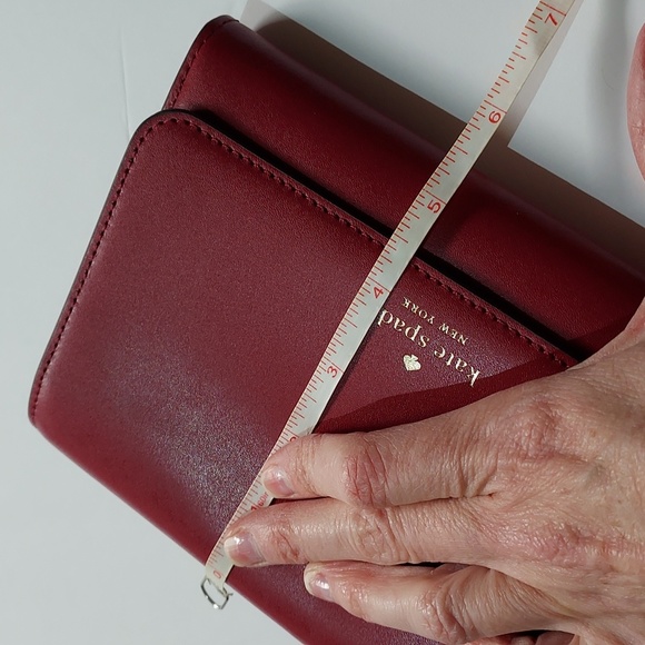 Kate spade Kerri ♠️ Smooth Leather Cranberry crossbody,  NWT - Picture 12 of 12